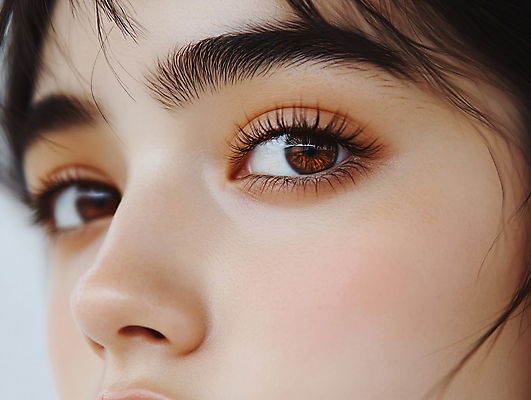 JPG 편집이미지 여자 얼굴 한명 근접촬영 성인 앞모습 화장 뷰티 가을 디지털합성 눈화장 안구 의료성형뷰티 성인여자한명만 편집실사 AI인물포토 AI콘텐츠 1 계절 뷰포인트 사람 신체부위 CG 여자한명만 성인여자만 파일형식 AI포토