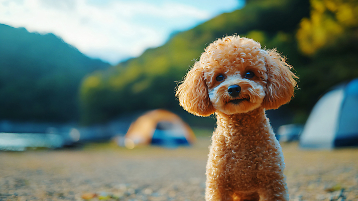 JPG 편집이미지 라이프스타일 여행 텐트 사람없음 아웃포커스 소풍 캠핑 가을 강아지 디지털합성 편집실사 AI포토 AI콘텐츠 계절 레저 촬영기법 캠핑도구 생활 반려동물 야외활동 개 CG 파일형식