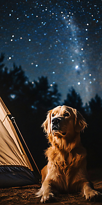 JPG 편집이미지 라이프스타일 여행 밤하늘 텐트 사람없음 소풍 캠핑 가을 강아지 야간 디지털합성 편집실사 AI포토 AI콘텐츠 자연요소 계절 하늘 레저 캠핑도구 생활 반려동물 야외활동 개 CG 파일형식
