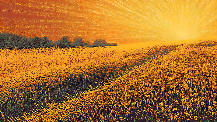 JPG 편집이미지 자연 초원 사람없음 햇빛 노을 주황색 가을 편집실사 AI컴퓨터그래픽 AI콘텐츠 자연요소 계절 컬러 태양 CG 생태계 파일형식