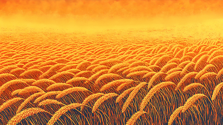 JPG 식물 편집이미지 자연 초원 사람없음 노을 주황색 가을 편집실사 AI컴퓨터그래픽 AI콘텐츠 자연요소 계절 컬러 CG 생태계 파일형식