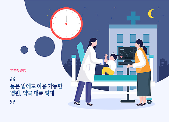 전신 여자 어린이 시계 일러스트 병원 소녀 성인 두명 의사 맥박 야간 초승달 약국 보호자 응급실 정책 진료대 여자만 2025년 국내일러스트 민생 AI파일 자연요소 의학 사람 진료 의료진 달 연도 파일형식 벡터
