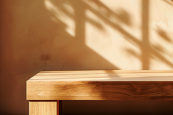 JPG 편집이미지 그림자 사람없음 햇빛 공간 감성 나무탁자 편집실사 AI포토 AI콘텐츠 컨셉 탁자 태양 CG 파일형식