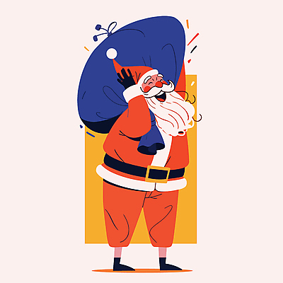 전신 노년 남자 행복 크리스마스 겨울 일러스트 산타모자 산타옷 동화 한명 미소 들기 빨간색 산타클로스 즐거움 연말 노인남자한명만 국내일러스트 AI파일 모자_잡화 1 옷 계절 기념일 감정 컬러 모션 표정 사람 성인 남자한명만 노인남자만 파일형식 벡터