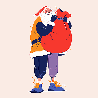 전신 노년 남자 행복 크리스마스 겨울 일러스트 산타모자 산타옷 동화 한명 미소 들기 빨간색 산타클로스 즐거움 연말 노인남자한명만 국내일러스트 AI파일 모자_잡화 1 옷 계절 기념일 감정 컬러 모션 표정 사람 성인 남자한명만 노인남자만 파일형식 벡터
