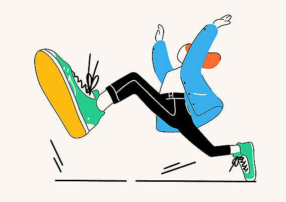 전신 여자 스포츠 하늘색 신발 일러스트 한명 20대 달리기 운동 점프 역동적 신발끈 러닝 국내일러스트 AI파일 1 컨셉 모션 건강 사람 청년 파란색 파일형식 벡터