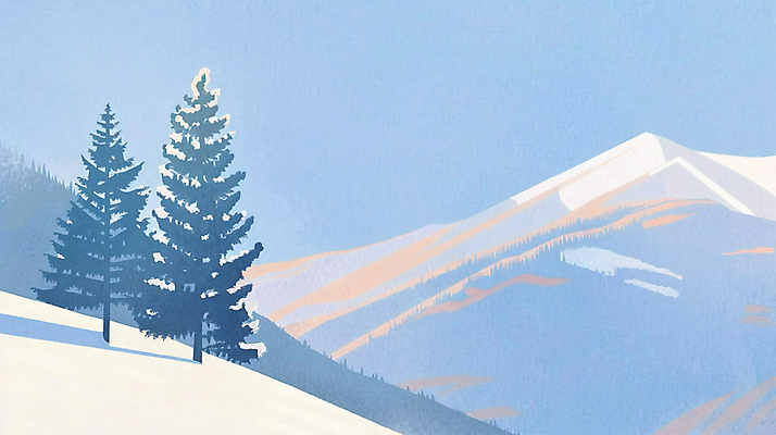 JPG 나무 겨울 일러스트 자연 풍경 사람없음 눈 감성 겨울풍경 설산 국내일러스트 AI일러스트 AI콘텐츠 자연요소 식물 계절 컨셉 날씨 산 생태계 파일형식