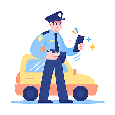 전신 남자 일러스트 자동차 직업캐릭터 한명 웃음 들기 사람 성인 스마트폰 업무 경찰 경찰복 경찰모자 무전 성인남자한명만 경찰의날 국내일러스트 일러캐릭터 AI파일 직업 캐릭터 모자_잡화 1 육상교통 유니폼 통신 모션 표정 핸드폰 스마트기기 작업 남자한명만 성인남자만 파일형식 벡터 법정기념일