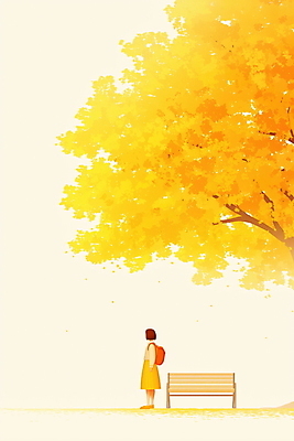 JPG 전신 나무 여자 일러스트 청소년 자연 수채화 한명 풍경 주황색 가을 감성 사색 십대여자한명만 국내일러스트 AI일러스트 AI콘텐츠 식물 1 계절 컬러 컨셉 생각 사람 생태계 여자한명만 십대여자만 파일형식