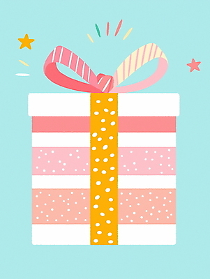 JPG 별 리본 크리스마스 일러스트 사람없음 파란색 선물상자 반짝임 파티 줄무늬 기쁨 생일 오브젝트 국내일러스트 AI일러스트 AI콘텐츠 자연요소 기념일 감정 컬러 무늬 모션 선물 이벤트 상자 파일형식