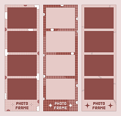 모양 곡선 일러스트 프레임 사람없음 반짝임 갈색 체크무늬 심플 격자 꾸미기 버건디 키치 네컷사진 국내일러스트 AI파일 선 컬러 컨셉 무늬 모션 빨간색 사진촬영 파일형식 벡터