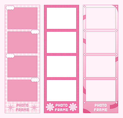 모양 꽃 분홍색 곡선 일러스트 프레임 사람없음 반짝임 체크무늬 심플 꾸미기 키치 네컷사진 국내일러스트 AI파일 식물 선 컬러 컨셉 무늬 모션 사진촬영 파일형식 벡터
