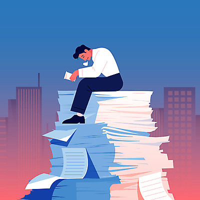 전신 남자 커피 일러스트 비즈니스 피곤 고개숙이기 한명 들기 앉기 빌딩 성인 빨간색 파란색 업무 한숨 문서 과로 서류더미 성인남자한명만 번아웃증후군 정신건강 국내일러스트 AI파일 1 음료 컬러 컨셉 모션 건강 숙이기 사람 건물 작업 사회이슈 남자한명만 성인남자만 파일형식 벡터 더미