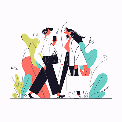 전신 여자 패션 가방 일러스트 비즈니스 들기 성인 두명 스마트폰 걷기 직장인 오피스룩 성인여자만 국내일러스트 AI파일 직업 잡화 옷 모션 사람 핸드폰 스마트기기 여자만 성인만 파일형식 벡터