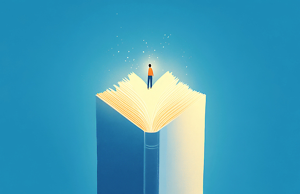 JPG 전신 남자 일러스트 한명 성인 책 파란색 빛 독서 교양 상상력 창의력 성인남자한명만 국내일러스트 AI일러스트 AI콘텐츠 1 컬러 사람 남자한명만 성인남자만 파일형식