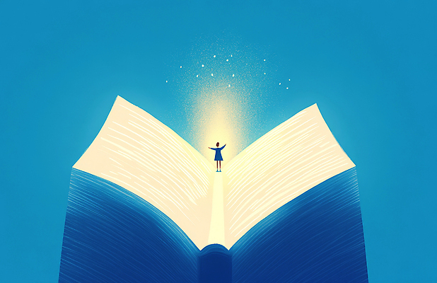 JPG 여자 일러스트 한명 성인 책 파란색 독서 교양 상상력 창의력 성인여자한명만 국내일러스트 AI일러스트 AI콘텐츠 1 컬러 사람 여자한명만 성인여자만 파일형식