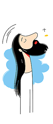 긴머리 남자 기독교 일러스트 수염 한명 상반신 성인 예수 손그림 성인남자한명만 국내일러스트 AI파일 1 헤어스타일 종교 사람 신_종교 남자한명만 성인남자만 파일형식 벡터