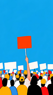 JPG 여자 남자 실루엣 일러스트 들기 여러명 상반신 성인 파란색 팻말 그룹 군중 사회이슈 팔 시위 연대 항의 성인만 국내일러스트 AI일러스트 AI콘텐츠 컬러 다수 컨셉 모션 프레임 촬영기법 사람 신체부위 파일형식