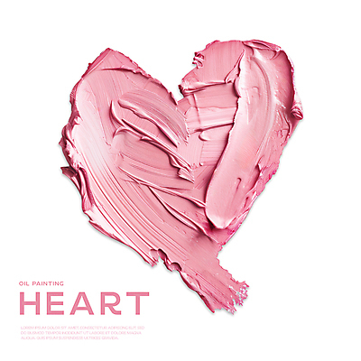 PSD 편집이미지 분홍색 페인팅 사랑 사람없음 페인트 물감 화장품 하트 질감 유화 편집소스 이미지편집 편집실사 모양 감정 컬러 미술 뷰티 미술도구 CG 파일형식