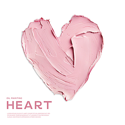 PSD 편집이미지 분홍색 페인팅 사랑 사람없음 페인트 물감 화장품 하트 질감 유화 편집소스 이미지편집 편집실사 모양 감정 컬러 미술 뷰티 미술도구 CG 파일형식
