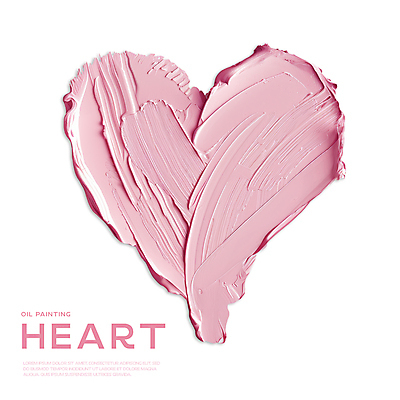 PSD 편집이미지 분홍색 페인팅 사랑 사람없음 페인트 물감 화장품 하트 질감 유화 편집소스 이미지편집 편집실사 모양 감정 컬러 미술 뷰티 미술도구 CG 파일형식