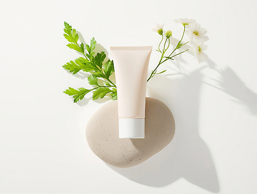 JPG 편집이미지 꽃 자연 사람없음 화장품 돌_바위 흰색 풀 크림 튜브 스킨케어 튜브용기 목업 편집소스 편집실사 AI포토 AI콘텐츠 식물 컬러 뷰티 용기_그릇 CG 생태계 파일형식