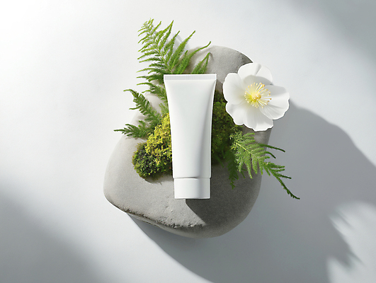 JPG 편집이미지 꽃 잎 자연 사람없음 화장품 회색 돌_바위 풀 튜브 스킨케어 튜브용기 목업 편집소스 편집실사 AI포토 AI콘텐츠 식물 컬러 뷰티 용기_그릇 CG 생태계 파일형식