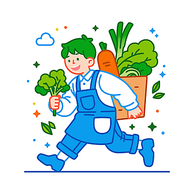 전신 남자 하늘색 채소 일러스트 자연 한명 웃음 들기 성인 쇼핑 장보기 달리기 앞치마 당근 에너지 신선 배달원 배송 매기 대파 성인남자한명만 국내일러스트 AI파일 직업 1 모션 뿌리채소 표정 사람 파란색 생태계 파 남자한명만 성인남자만 파일형식 벡터