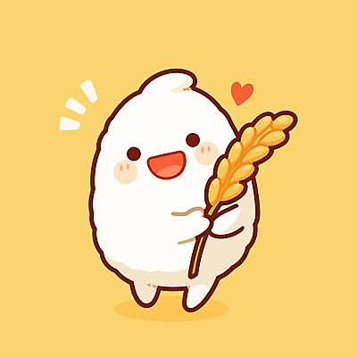 행복 일러스트 웃음 들기 사람없음 농작물 노란색 귀여움 수확 벼 쌀 낱알 일러캐릭터 AI파일 캐릭터 감정 컬러 컨셉 농업 모션 곡류 표정 파일형식 벡터