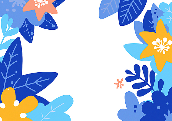 JPG 배너 꽃 크리스마스 겨울 일러스트 프레임 사람없음 파란색 풀잎 연말 국내일러스트 AI일러스트 AI콘텐츠 식물 계절 기념일 컬러 잎 풀_식물 파일형식