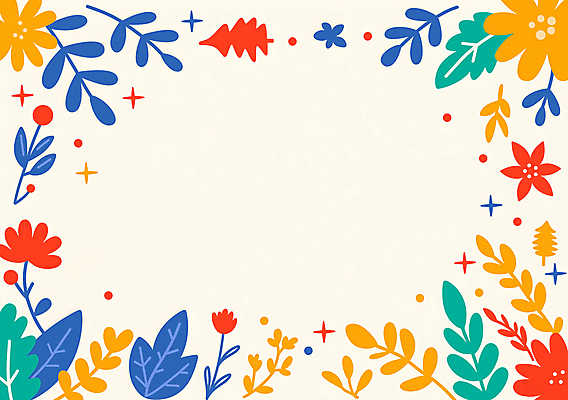 JPG 배너 크리스마스 겨울 일러스트 프레임 사람없음 컬러풀 풀잎 연말 국내일러스트 AI일러스트 AI콘텐츠 계절 기념일 컬러 잎 풀_식물 파일형식