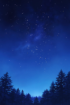 JPG 나무 백그라운드 겨울 야경 일러스트 자연 밤하늘 수채화 산 사람없음 파란색 고요 숲 은하수 국내일러스트 AI일러스트 AI콘텐츠 식물 계절 컬러 하늘 야간 생태계 파일형식 풍경_경치