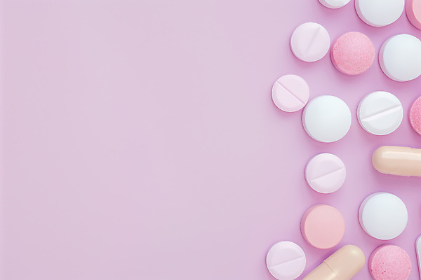 JPG 편집이미지 분홍색 백그라운드 패턴 건강 사람없음 알약 처방 비타민 영양제 치료제 카피스페이스 편집실사 AI포토 AI콘텐츠 컬러 무늬 의학 약 공백 CG 영양소 파일형식