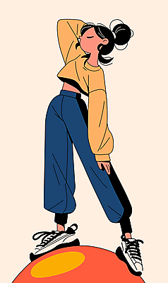 전신 여자 스포츠 포즈 일러스트 한명 성인 빨간색 운동복 운동 눈감음 에너지 짐볼 오르기 성인여자한명만 국내일러스트 AI파일 1 옷 컬러 모션 건강 사람 여자한명만 성인여자만 파일형식 벡터