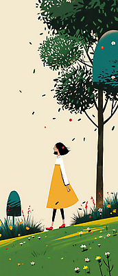 JPG 전신 나무 공원 여자 꽃 여행 꽃밭 일러스트 자연 하늘 휴식 한명 풍경 성인 초록색 평화 걷기 산책 산책로 숲길 치유 성인여자한명만 국내일러스트 AI일러스트 AI콘텐츠 식물 1 공공시설 길 컬러 컨셉 모션 사람 생태계 여자한명만 성인여자만 파일형식