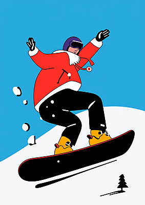 JPG 전신 모자 겨울 일러스트 하늘 레저 고글 한명 성인 파란색 설원 점프 활발 기쁨 에너지 탐험 스노우보드 즐거움 스키복 성인한명만 설산 국내일러스트 AI일러스트 AI콘텐츠 1 잡화 옷 계절 감정 컬러 컨셉 모션 스키 산 눈_날씨 사람 보드_스포츠 성인만 파일형식