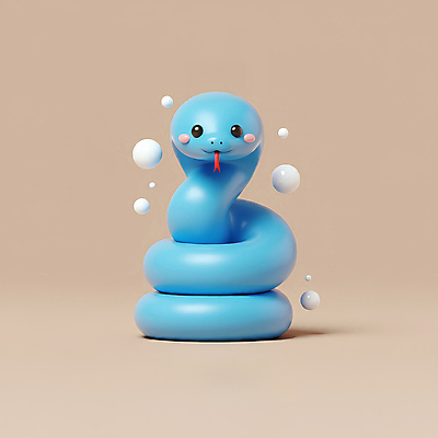 JPG 편집이미지 상징 새해 3D캐릭터 미소 사람없음 파란색 귀여움 뱀띠 뱀 엘리먼트 청사 을사년 편집3D 푸른뱀 푸른뱀캐릭터 AI컴퓨터그래픽 AI콘텐츠 캐릭터 컬러 컨셉 파충류 표정 3D 십이지신 뱀캐릭터 파일형식 2025년