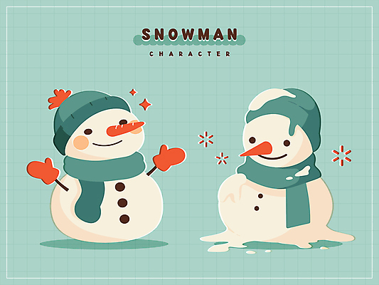 모자 계절 장갑 크리스마스 겨울 일러스트 눈사람 사람없음 반짝임 귀여움 목도리 눈 민트색 엘리먼트 일러캐릭터 AI파일 녹이기 자연요소 캐릭터 잡화 기념일 컬러 컨셉 모션 날씨 파일형식 벡터