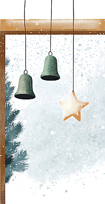 JPG 나무 별 크리스마스 겨울 일러스트 사람없음 장식 인테리어 종 분위기 모빌 꾸미기 국내일러스트 AI일러스트 AI콘텐츠 자연요소 식물 디자인 계절 기념일 컨셉 아기용품 파일형식