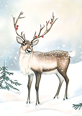 JPG 열매 크리스마스 일러스트 수채화 사람없음 눈 빈티지 국내일러스트 AI일러스트 AI콘텐츠 카드프레임 자연요소 식물 기념일 컨셉 날씨 프레임 파일형식