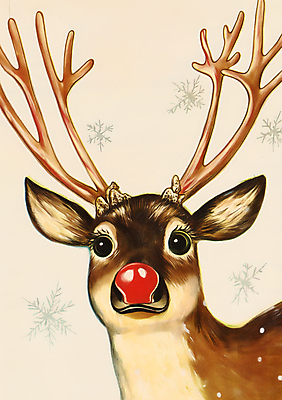 JPG 크리스마스 일러스트 수채화 사람없음 루돌프 눈 빈티지 국내일러스트 AI일러스트 AI콘텐츠 카드프레임 자연요소 기념일 컨셉 날씨 사슴 프레임 파일형식