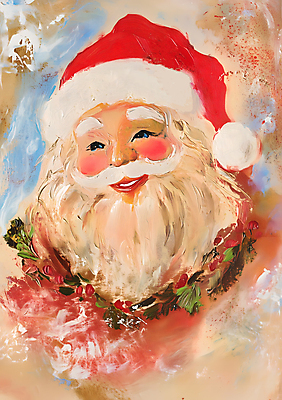 JPG 할아버지 노년 남자 크리스마스 일러스트 수채화 한명 미소 산타클로스 빈티지 노인남자한명만 국내일러스트 AI일러스트 AI콘텐츠 카드프레임 1 기념일 컨셉 프레임 표정 사람 성인 남자한명만 노인남자만 파일형식