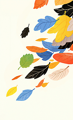 JPG 단풍 낙엽 일러스트 나뭇잎 사람없음 흩날리기 국내일러스트 AI일러스트 AI콘텐츠 잎 모션 파일형식