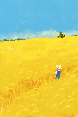 JPG 구름 남자 일러스트 하늘 한명 성인 뒷모습 노란색 가을풍경 농사 수확 추수 벼 가을 농부 트랙터 성인남자한명만 국내일러스트 AI일러스트 AI콘텐츠 자연요소 직업 1 계절 뷰포인트 컬러 농업 곡류 사람 풍경 농기계 특수차량 남자한명만 성인남자만 파일형식 가을_계절