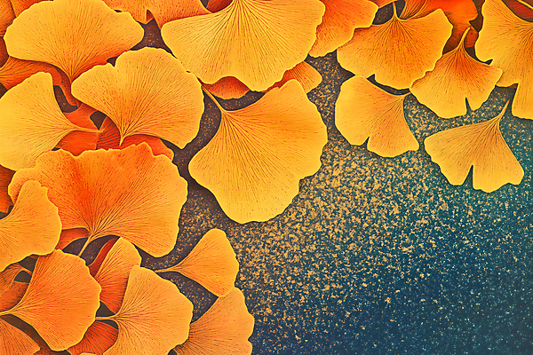 JPG 편집이미지 백그라운드 낙엽 나뭇잎 사람없음 주황색 가을 분위기 질감 은행잎 편집실사 AI컴퓨터그래픽 AI콘텐츠 계절 컬러 컨셉 잎 CG 파일형식