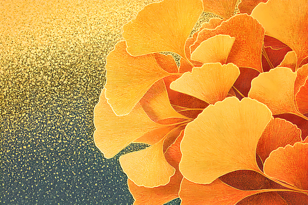 JPG 편집이미지 백그라운드 낙엽 나뭇잎 사람없음 주황색 가을 분위기 질감 은행잎 편집실사 AI컴퓨터그래픽 AI콘텐츠 계절 컬러 컨셉 잎 CG 파일형식