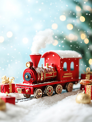 JPG 편집이미지 행복 크리스마스 겨울 사람없음 선물상자 장난감 기차 눈 연기 보케 오너먼트 편집실사 AI포토 AI콘텐츠 자연요소 계절 기념일 감정 육상교통 크리스마스장식 날씨 대중교통 선물 상자 CG 파일형식