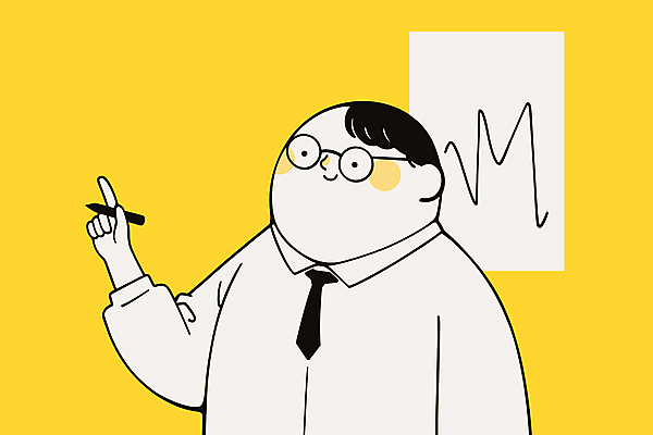 남자 안경 일러스트 비즈니스 넥타이 그래프 한명 들기 성인 펜 노란색 가리킴 비즈니스맨 성인남자한명만 국내일러스트 AI파일 1 잡화 컬러 모션 사람 손짓 필기구 직장인 남자한명만 성인남자만 파일형식 벡터