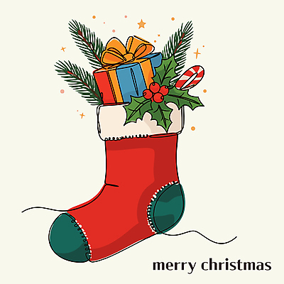 열매 크리스마스 일러스트 사람없음 선물상자 축하 풀잎 라인아트 오브젝트 크리스마스양말 지팡이사탕 국내일러스트 AI파일 식물 기념일 선 컨셉 잎 크리스마스장식 양말 사탕 선물 상자 풀_식물 파일형식 벡터