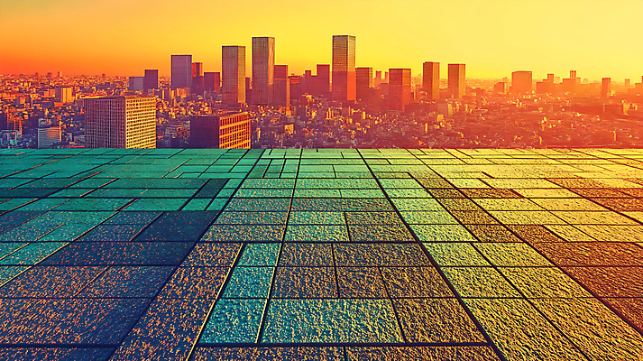 JPG 편집이미지 풍경 사람없음 건물 노을 주황색 도심 옥상 편집실사 AI컴퓨터그래픽 AI콘텐츠 자연요소 건축물 컬러 도시 CG 파일형식